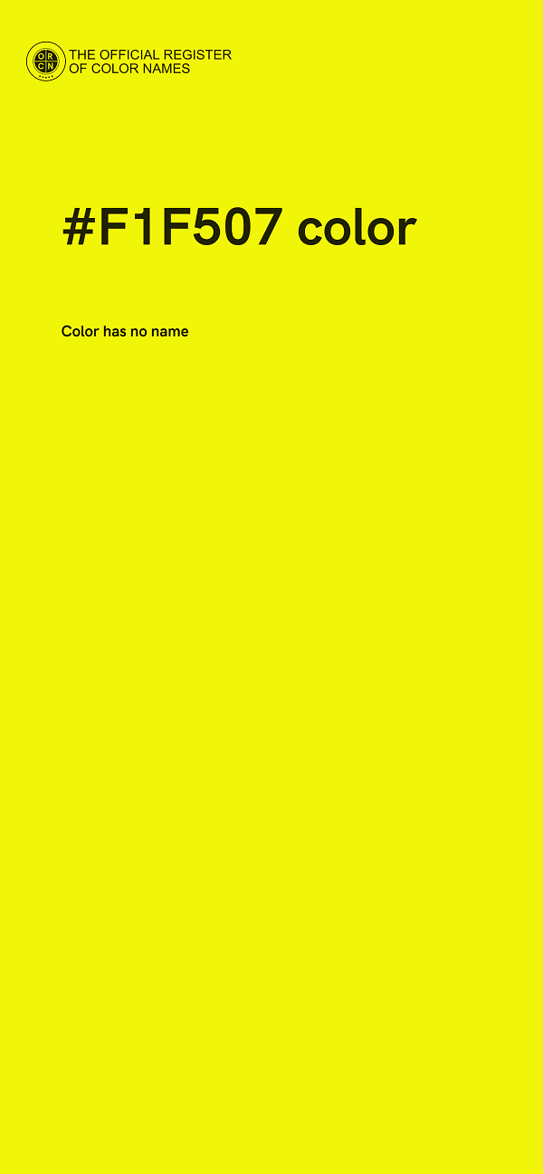 #F1F507 color image