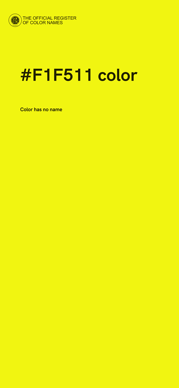 #F1F511 color image