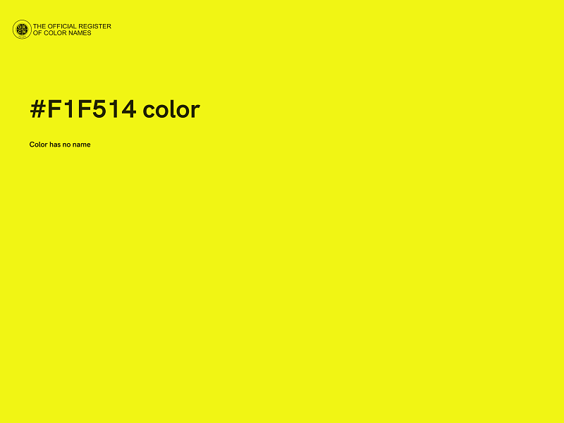 #F1F514 color image