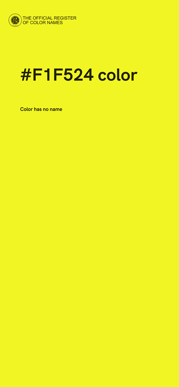 #F1F524 color image