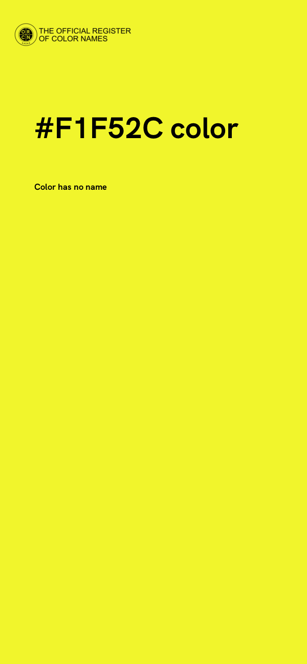 #F1F52C color image