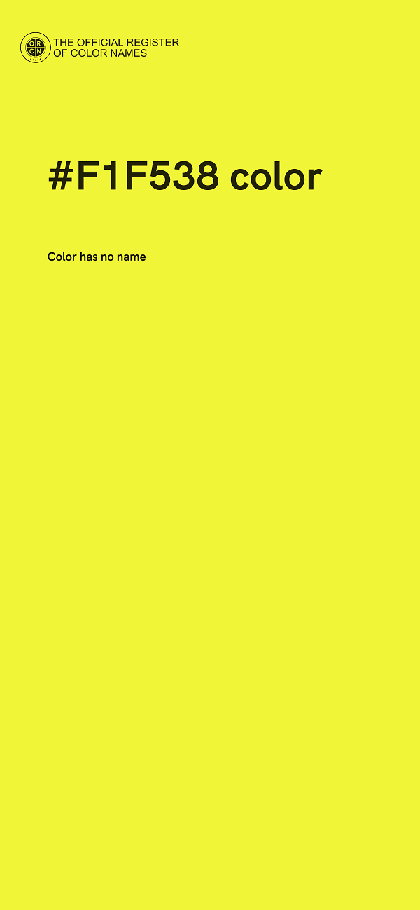 #F1F538 color image