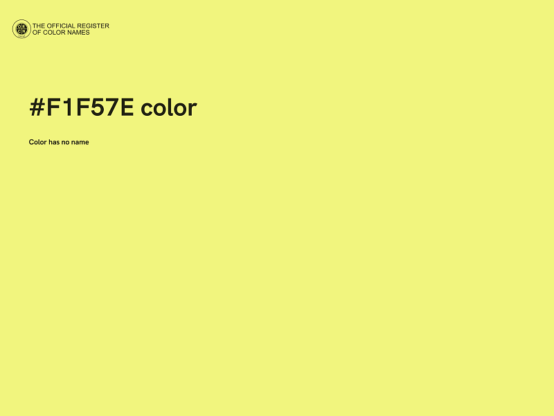 #F1F57E color image