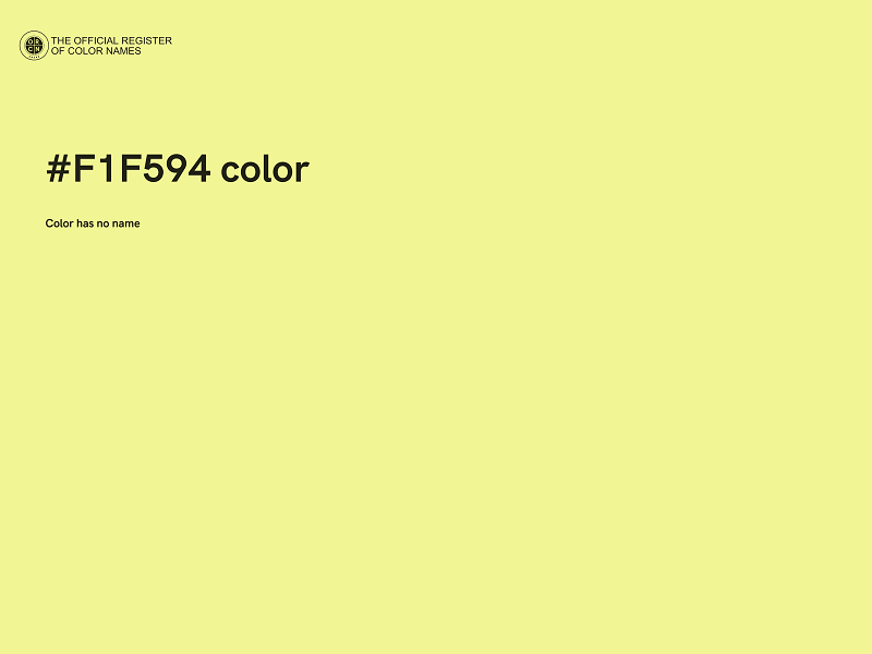 #F1F594 color image