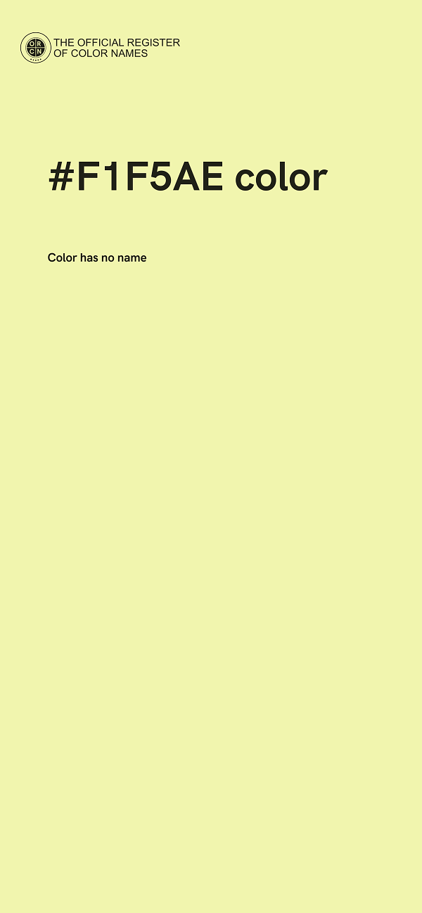 #F1F5AE color image