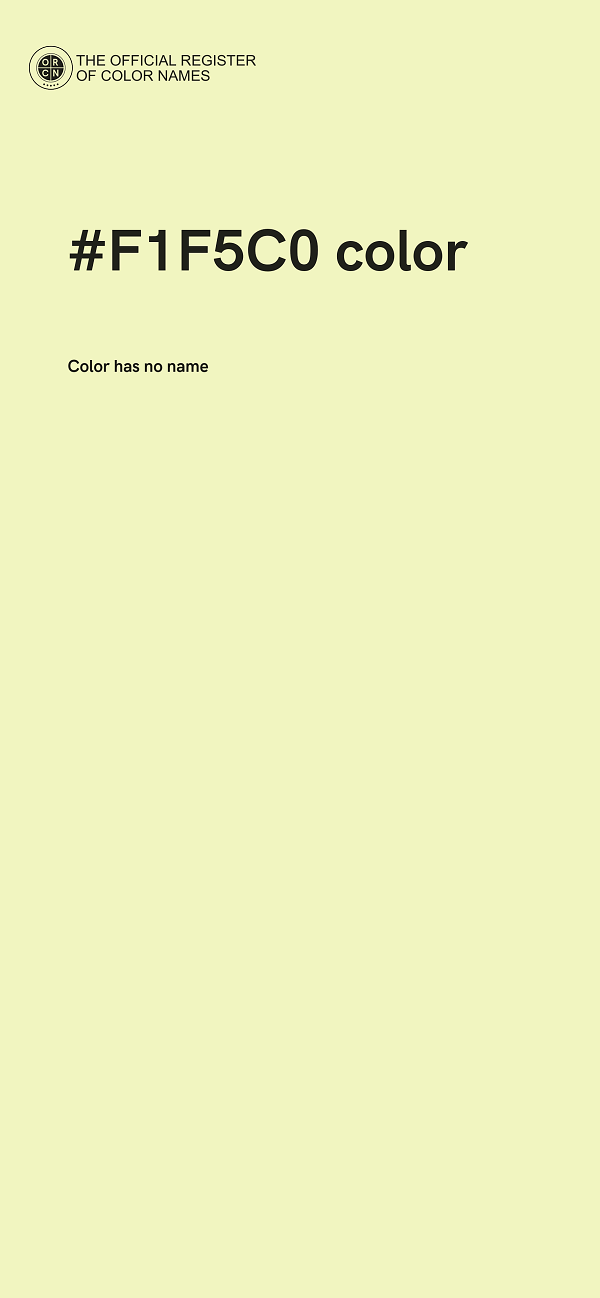#F1F5C0 color image