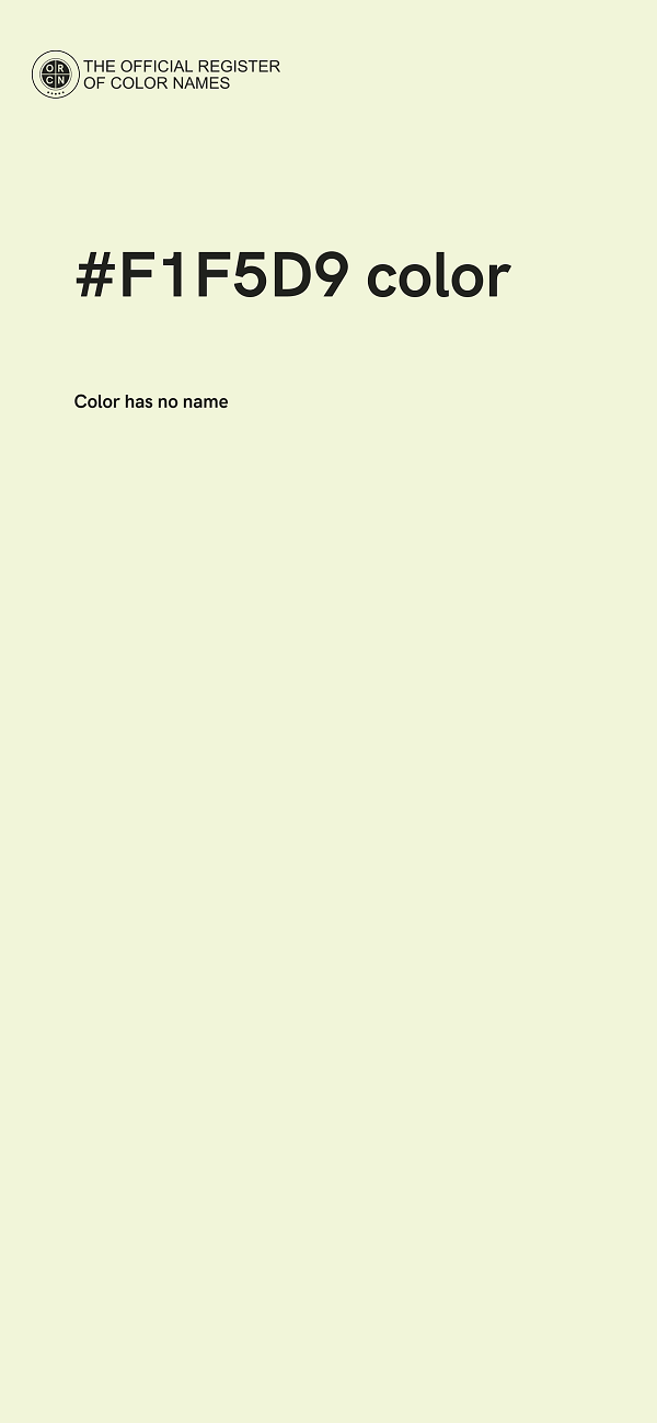 #F1F5D9 color image