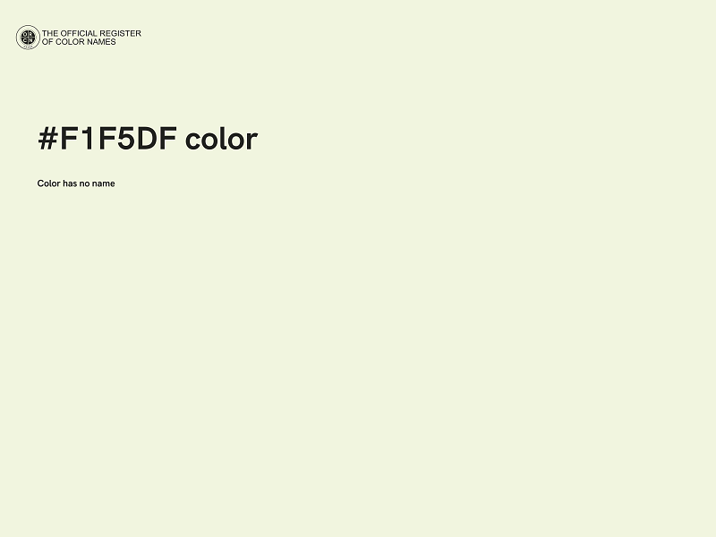 #F1F5DF color image