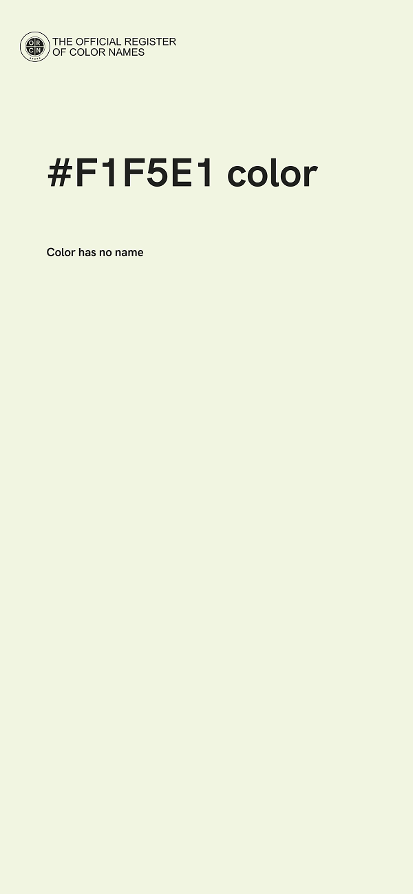 #F1F5E1 color image