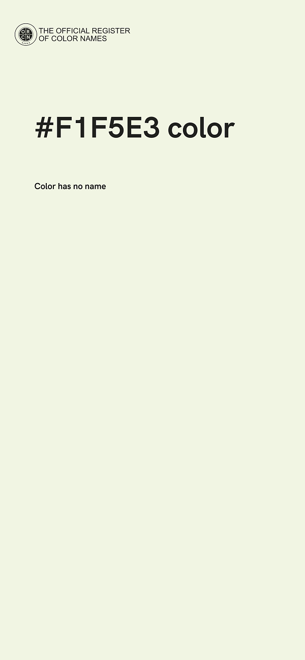 #F1F5E3 color image