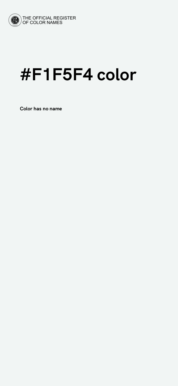 #F1F5F4 color image
