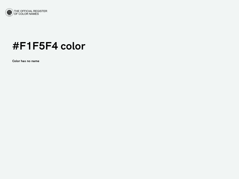 #F1F5F4 color image