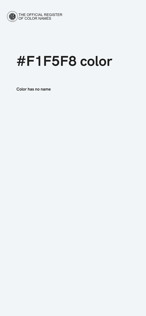 #F1F5F8 color image