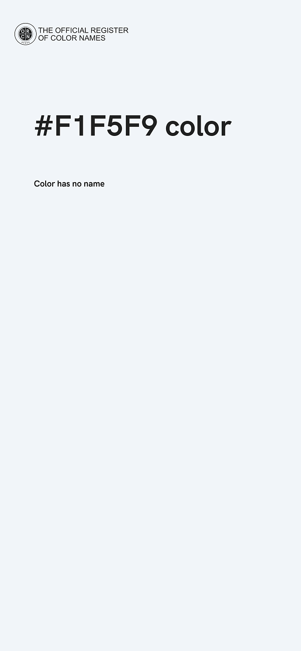 #F1F5F9 color image