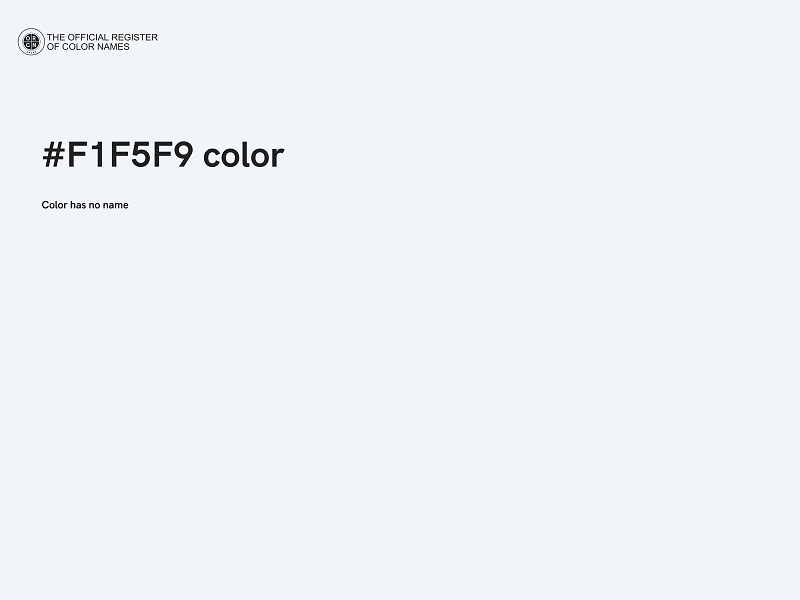 #F1F5F9 color image