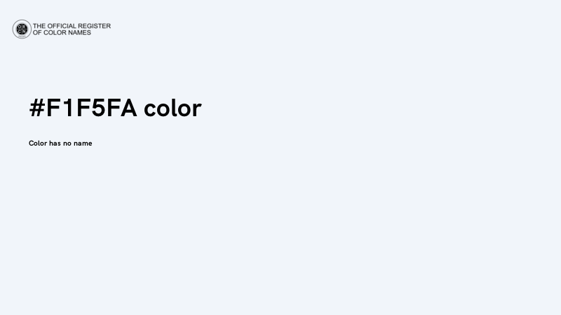 #F1F5FA color image