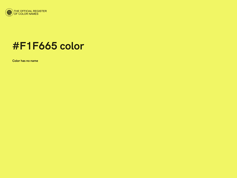 #F1F665 color image