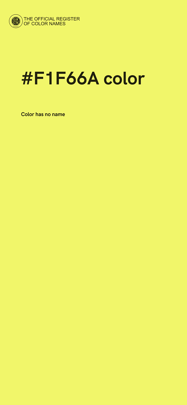 #F1F66A color image