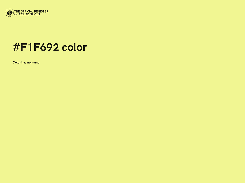 #F1F692 color image