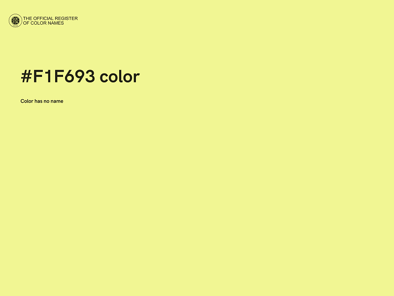 #F1F693 color image