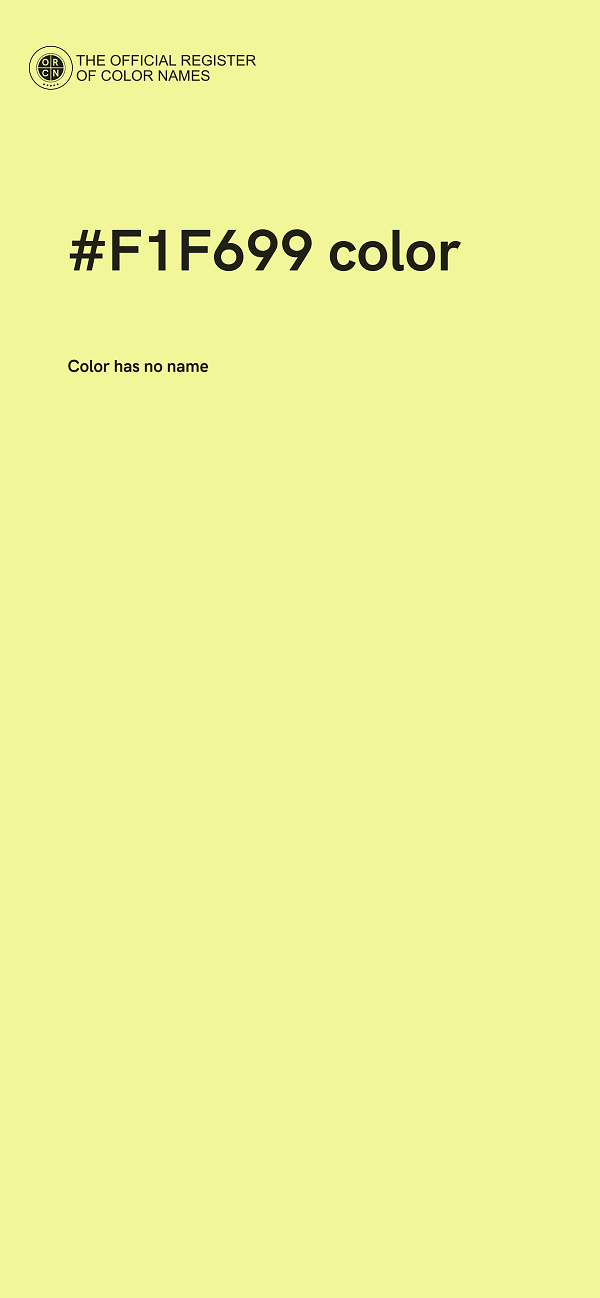 #F1F699 color image