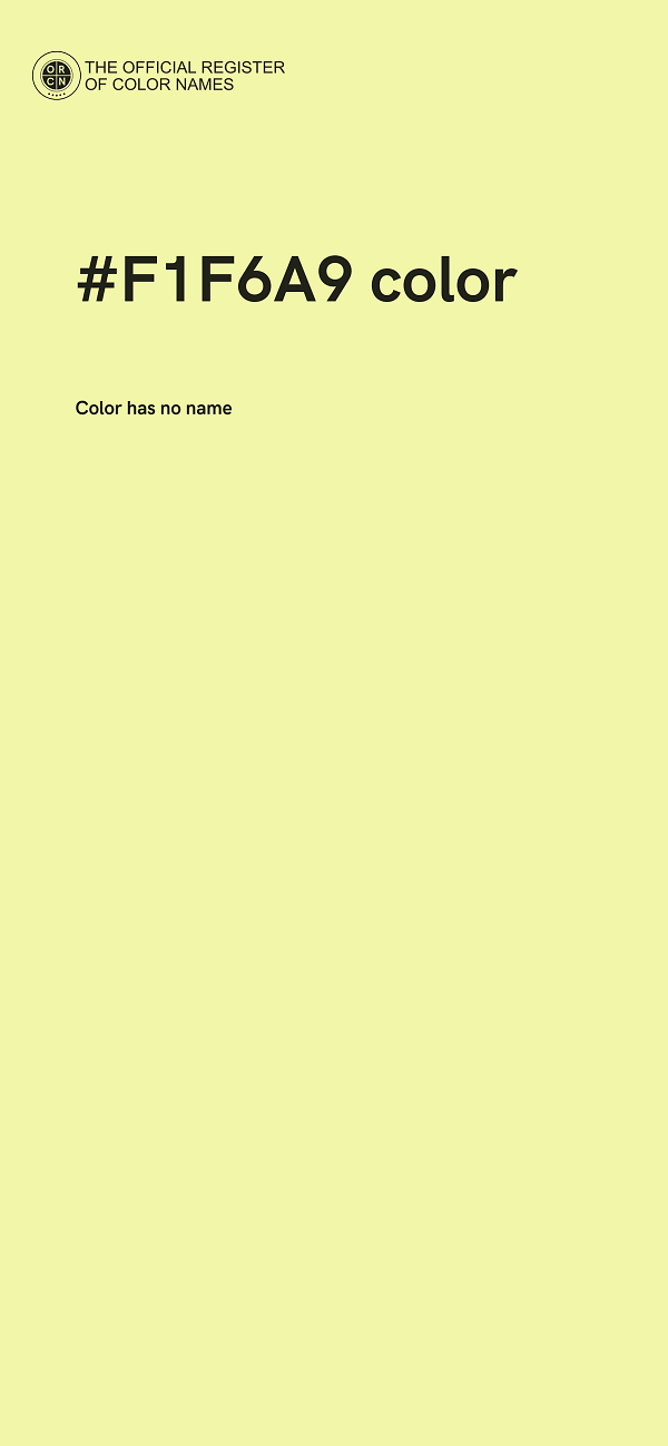#F1F6A9 color image