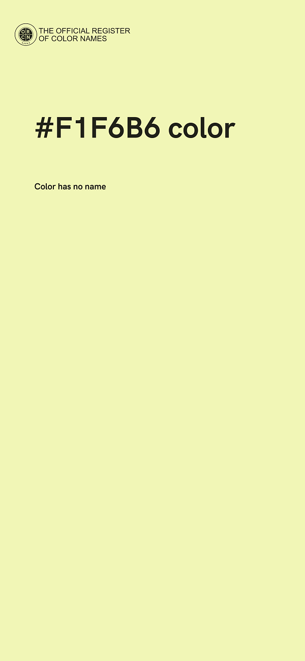 #F1F6B6 color image