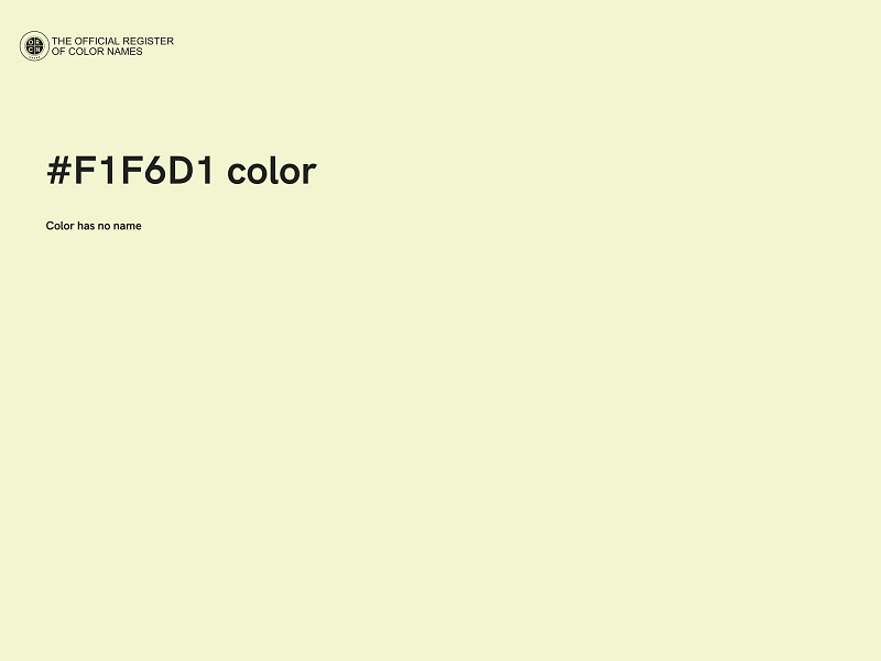 #F1F6D1 color image