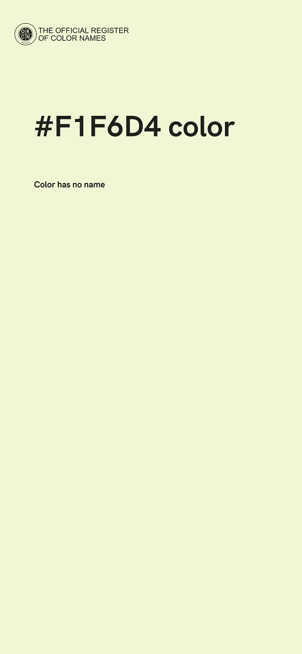#F1F6D4 color image