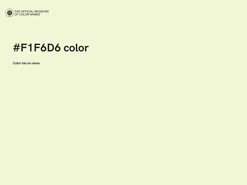 #F1F6D6 color image