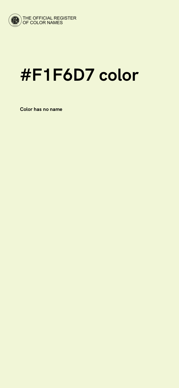 #F1F6D7 color image