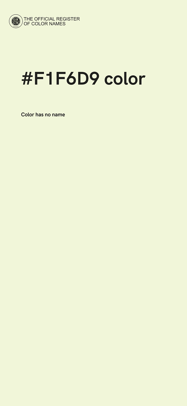 #F1F6D9 color image