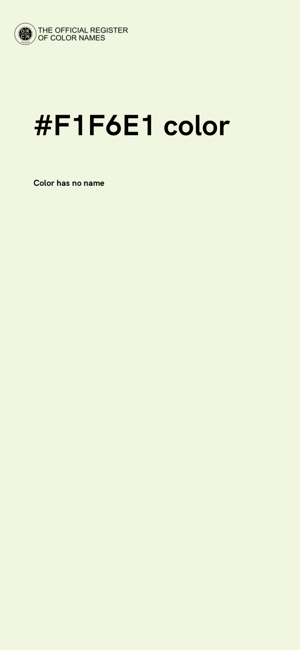 #F1F6E1 color image
