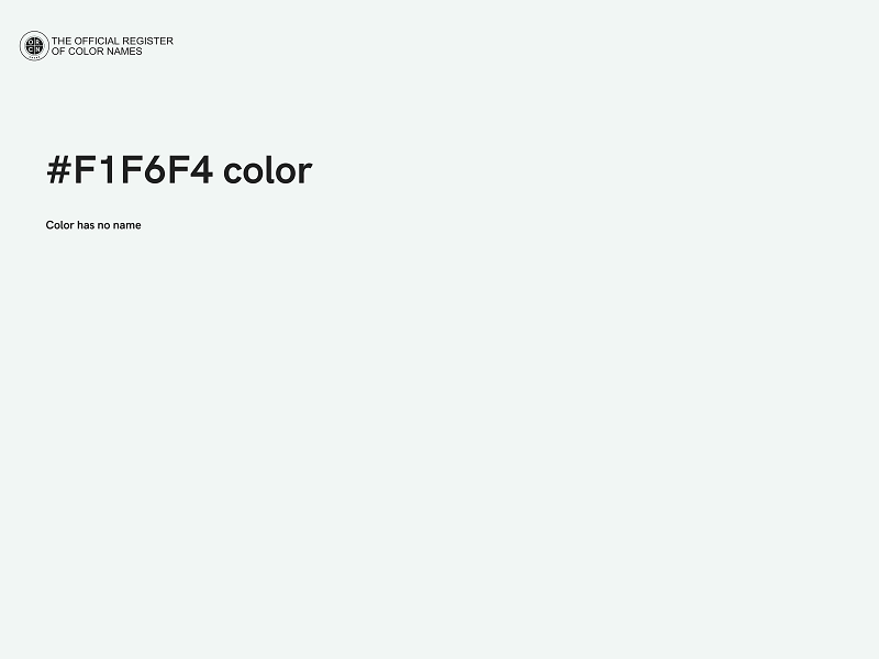 #F1F6F4 color image