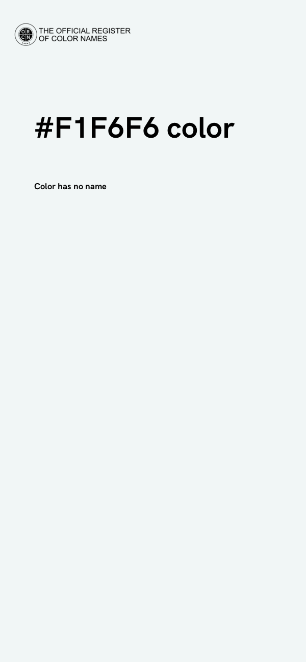 #F1F6F6 color image