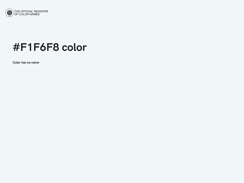 #F1F6F8 color image