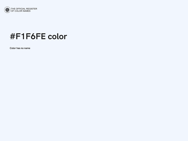 #F1F6FE color image