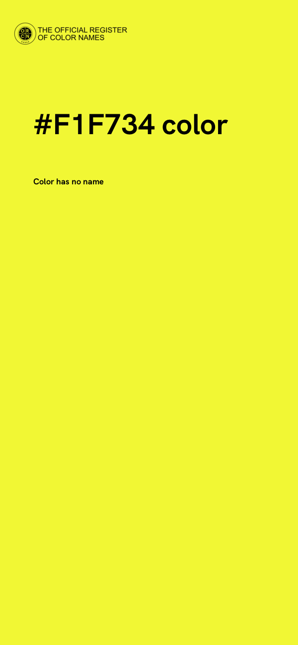 #F1F734 color image