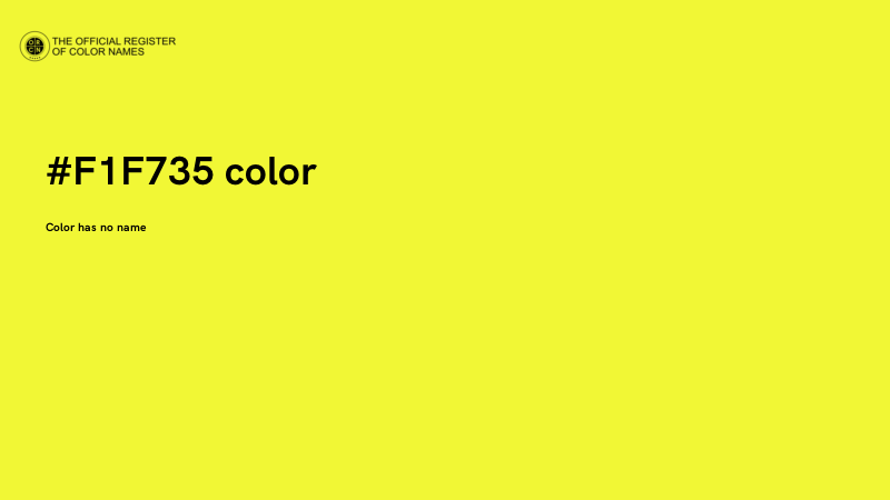 #F1F735 color image