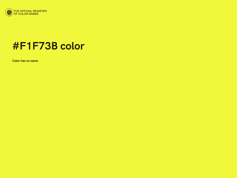 #F1F73B color image