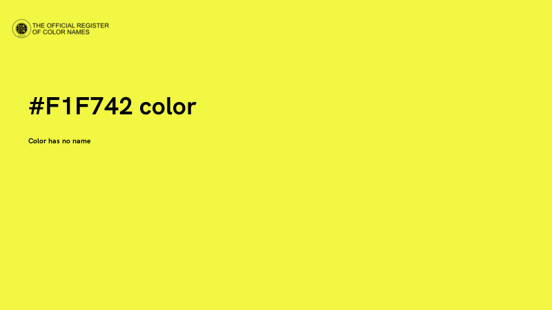 #F1F742 color image