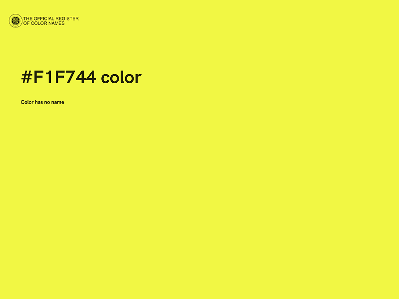 #F1F744 color image