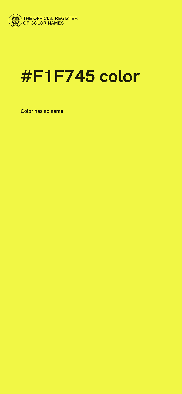 #F1F745 color image