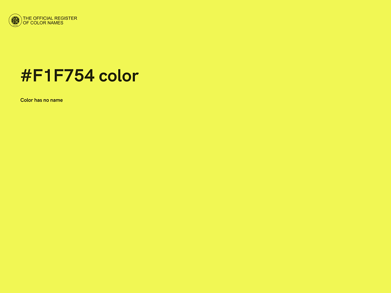 #F1F754 color image