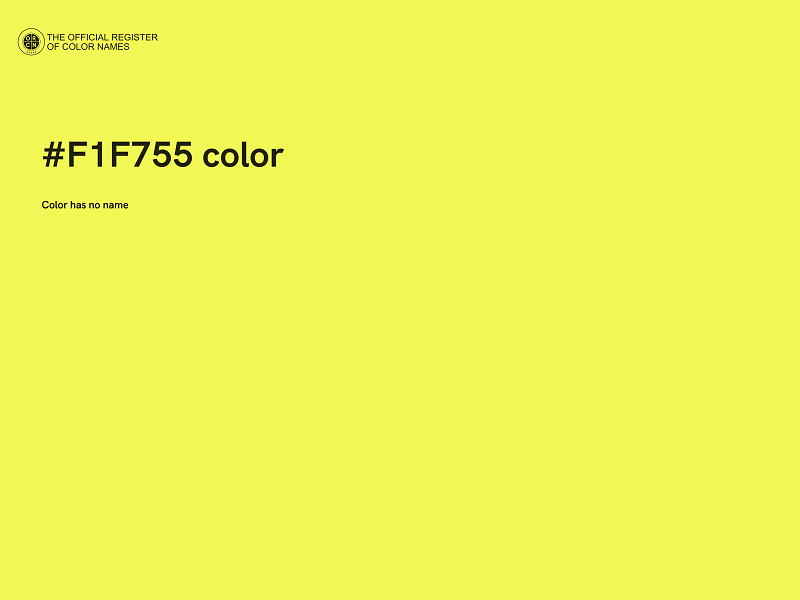 #F1F755 color image