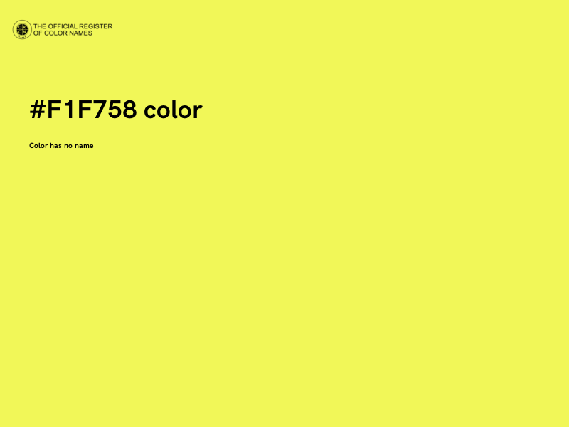#F1F758 color image