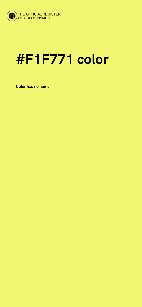 #F1F771 color image