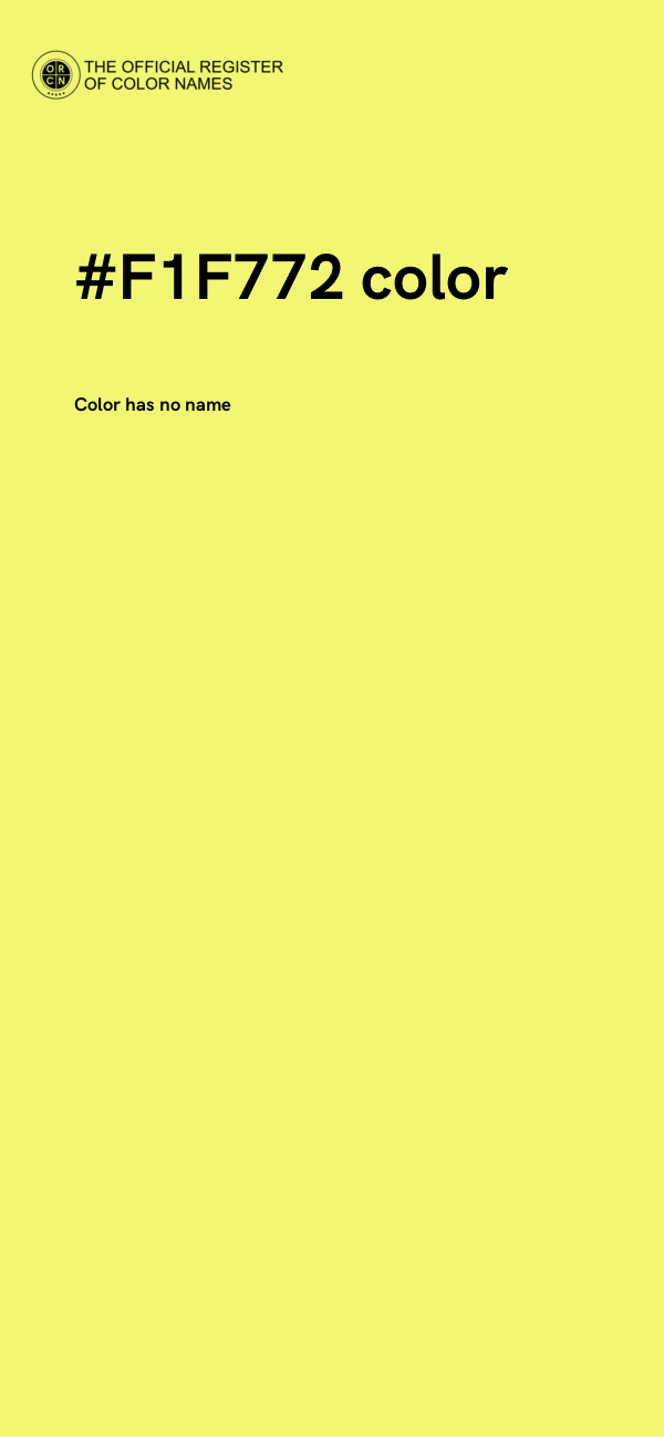 #F1F772 color image