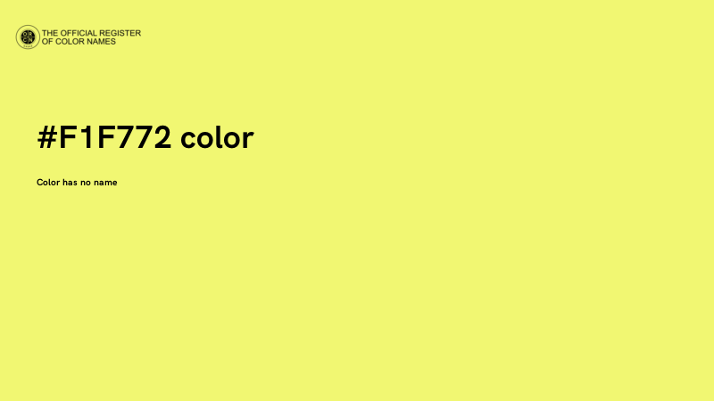 #F1F772 color image