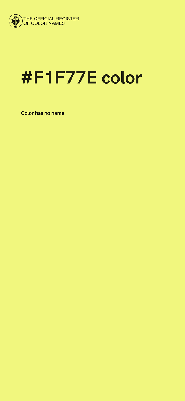 #F1F77E color image